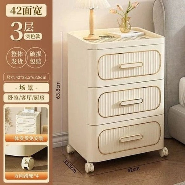 Slim Rolling Storage Cabinet | Japanese-Inspired Gap Organizer for Bedroom, Kitchen &amp; Bathroom