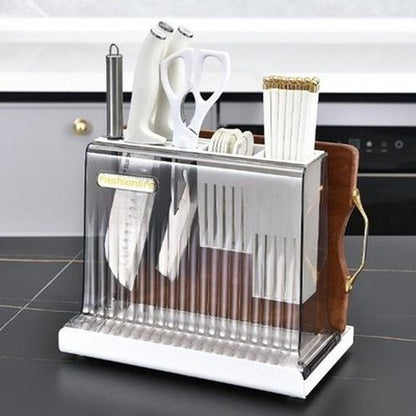 Light Cookware Rack Cutlery Holder Knife Storage Block 
