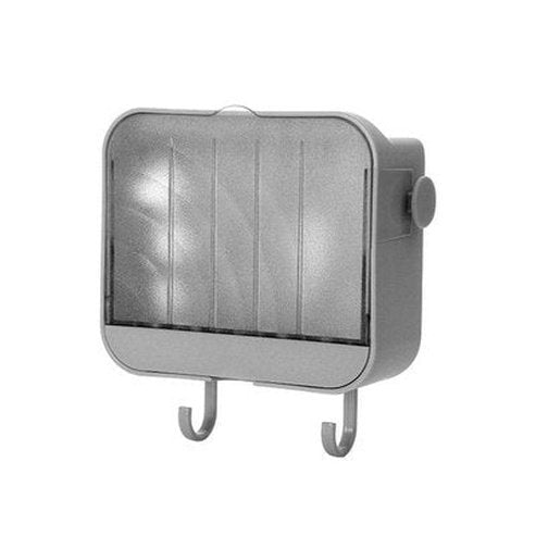 Wall Mounted Flap Type Luxury Lightweight Soap Box Punch-Free Bathroom Storage Rack Portable Soap Dish with Detachable Drawer