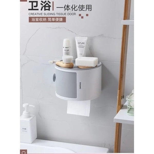 Elegant Wall-Mounted Waterproof Toilet Roll Holder Paper Dispenser