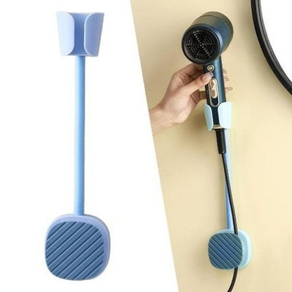 Adjustable Wall Mounted Adhesive Hair Dryer Holder