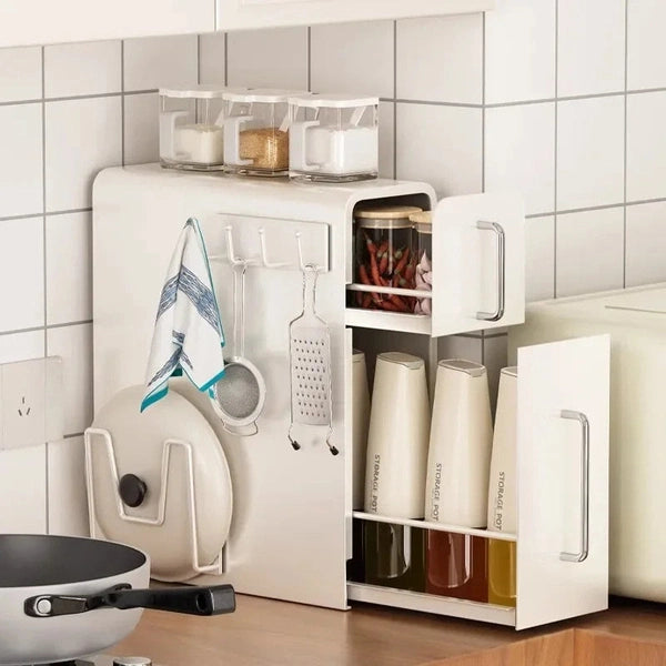 Kitchen Corner Seasoning Shelf