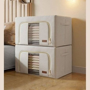 JOYBOS Fabric Folding Clothes Storage Box Finishing Cabinet Toy Storage Cabinet Quilt Storage Pet House Car Trunk Organizer. Type: Household Storage Containers.