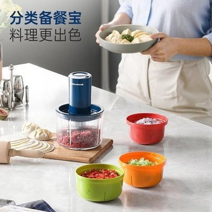 XIAOMI MORPHY RICHARDS Electric Meat Grinder High Speed Food Processor 220V Multifunction Vegetables Chopper With 4 Bowls. Type: Food Grinders & Mills