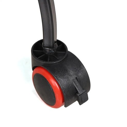 Stand with 6 Heart-Shaped Black Metal Plant Pots and Wheels