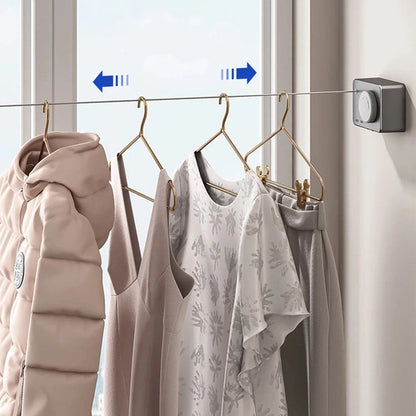 Invisible Retractable Clothesline for Indoor Drying