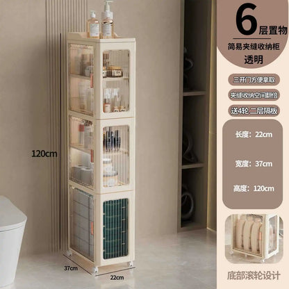 Crevice Cabinet Seam Organizer Cabinet, Bathroom Storage Rack