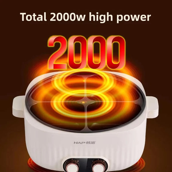 Mandarin Ducks Electric Hot Pot – Four Palace Grid Household Steaming