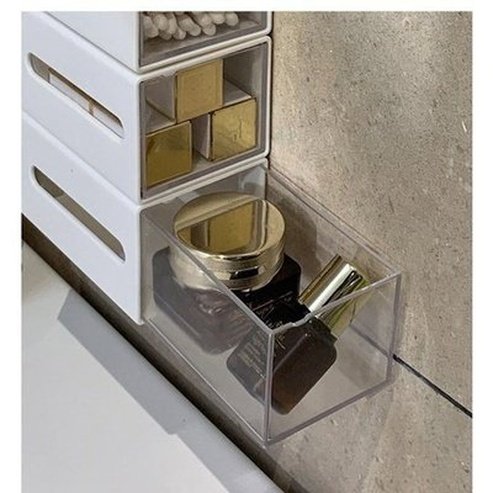 wall mounted storage box bathroom swabs jewelry organizer box home office sundries clips hairpin drawer. storage and organization: household storage containers.