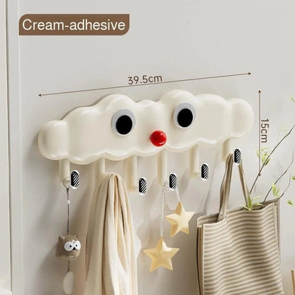 Household Cloud Hook, Door Punch-Free Strong Clothes Hook