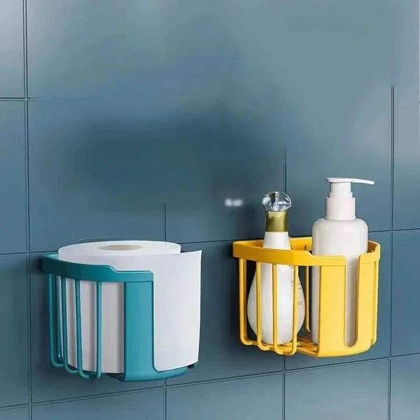 Punch-Free Toilet Paper Shelf