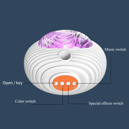 Galaxy Projector Night Light – Rotating Starry Sky Planetarium Lamp