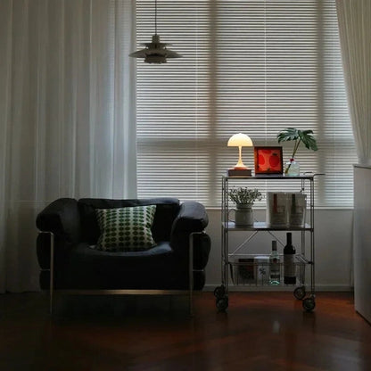 Stainless Steel Dining Car Moveable Three-layer Trolley