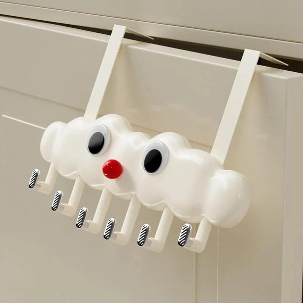 Household Cloud Hook, Door Punch-Free Strong Clothes Hook