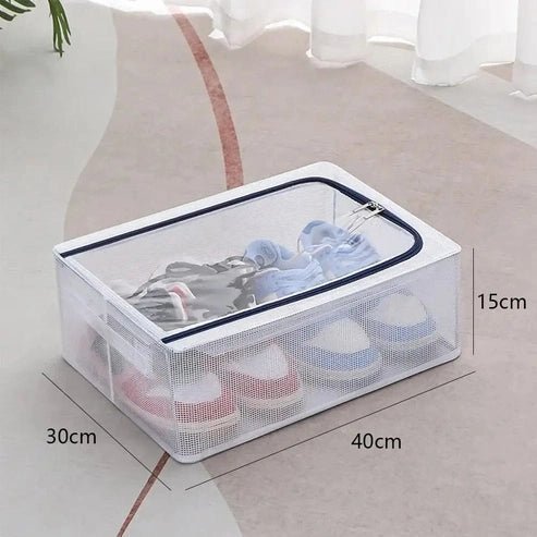 Large Capacity PVC Shoe Organizer Box - No Installation Needed