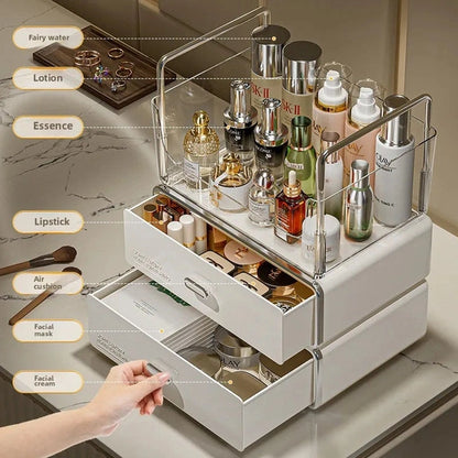 Drawer Style Cosmetics Storage Box, Desktop Dressing Table, Skincare Shelf