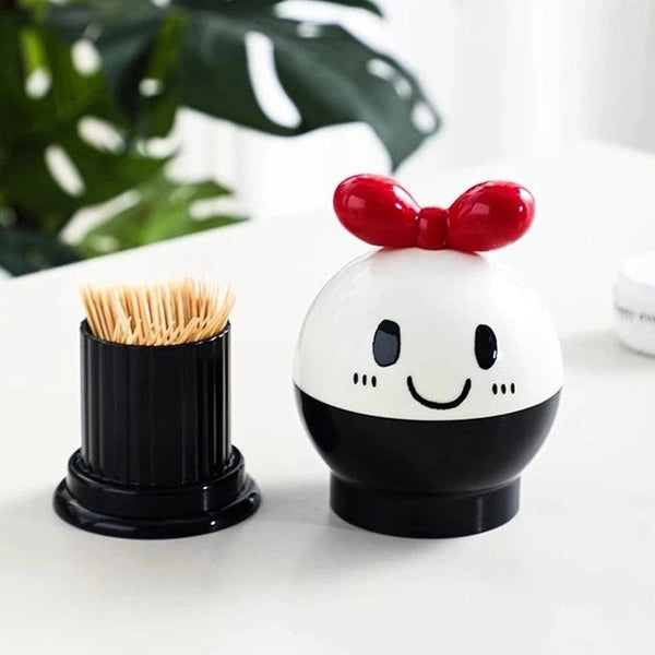 Cute Toothpick Box Household Cotton Swab Box Living Room Coffee Table Decoration