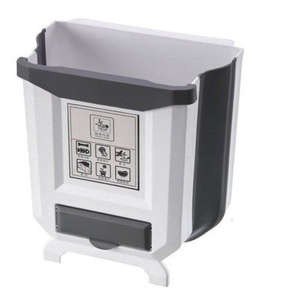 Large Capacity Collapsible Hanging Cabinet Trash Can Plastic Car Trash Can Kitchen Cabinet Garbage Storage. Waste Containment. Type: Trash Cans & Wastebaskets.