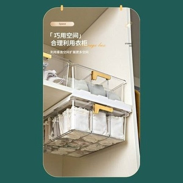 Wall Hanging Underwear Organizer Drawer Storage Box Bedroom Underwear Bra Socks Tie Clear Top Hanging Finishing Container. Type: Household Storage Drawers.