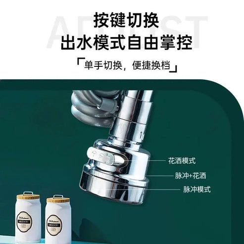 3-Mode 360° Rotating Sink Faucet Extension