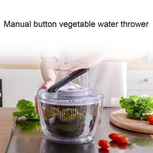 Colander Drainer for Washing Fruit and Salad Rotating with Hand Crank Cleaning Dehydrator Spin Dryer Drain Basket. Type: Colanders & Strainers