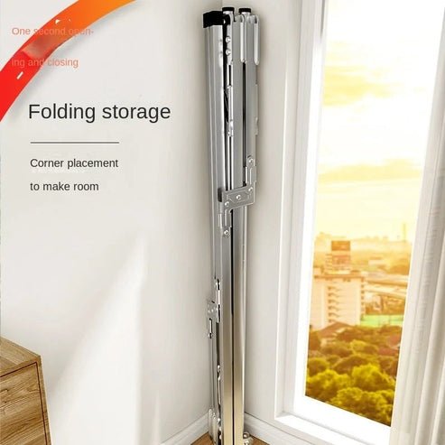 Telescopic Stainless Steel Drying Rack for Indoor & Outdoor Use