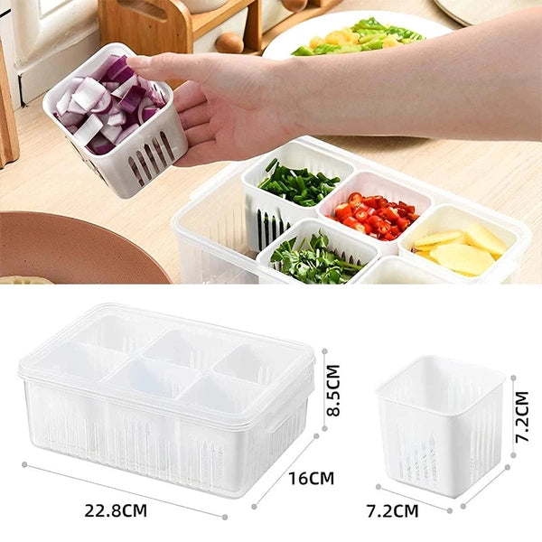 Refrigerator Food Storage Containers with Lids