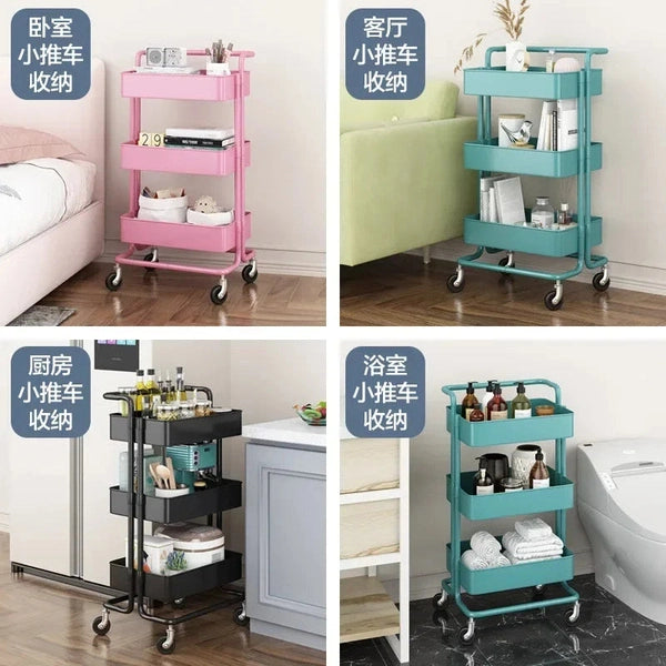 Wheeled Trolley Shelf – Multi-Use Storage Cart