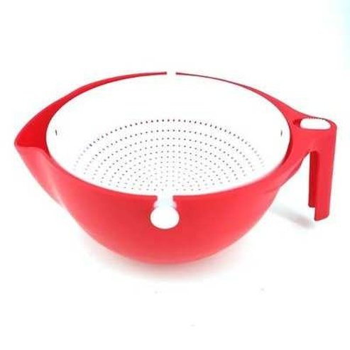 Double Bowl Drain Basket for Washing Rice