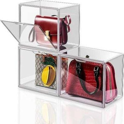 3-pack Acrylic display case for bag and purse