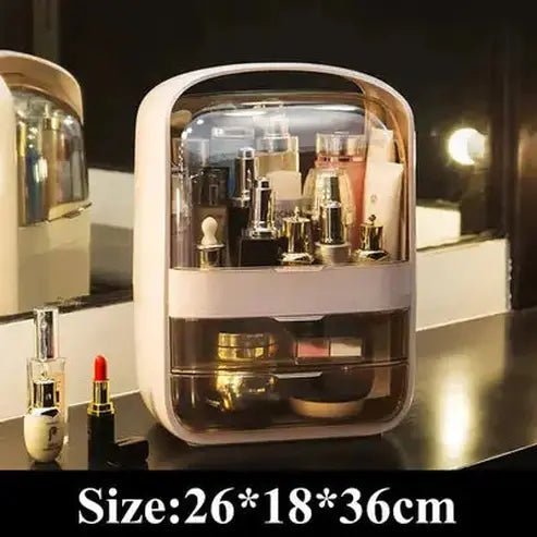 LED Desktop Makeup Organizer Box