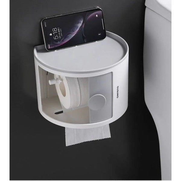 Elegant Wall-Mounted Waterproof Toilet Roll Holder Paper Dispenser