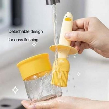 Cartoon Cooking Silicone Bottle Oil Dispenser Brush