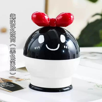 Cute Toothpick Box Household Cotton Swab Box Living Room Coffee Table Decoration