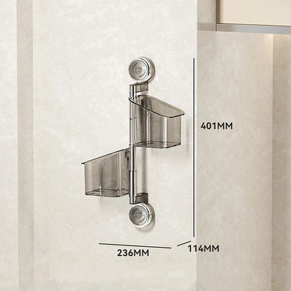 Suction Cup Rotating Organiser, Kitchen Wall Mounted Onion Ginger Garlic Storage Box