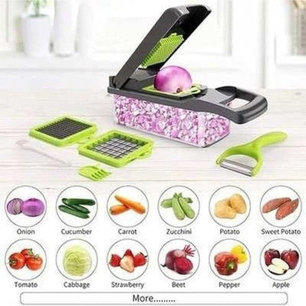 Kitchen Vegetable Slicer with Stainless Steel Blades