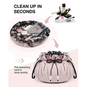 Drawstring Makeup Bag for Women Travel Cosmetic Bag Organizer Case with Clear Pouch Set. Luggage and Bags. Type: Cosmetic and Toiletry Bags. Material: Polyester.