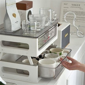 Coffee Cup Storage Rack Living Room Sundries Storage Organizer Home Accessories Office Sundries Storage Drawer. Type: Household Storage Containers.