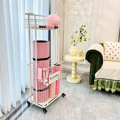 Yoga Supplies Storage Rack – Household Sports Equipment