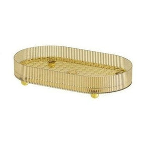 Light Luxury Double Layer Drain Tea Table Cup Tray 