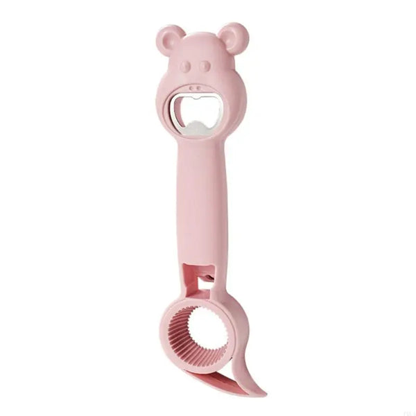 P0UA Multifunctional Bear Bottle Opener 4 in 1 for Beverage Bottle Openers