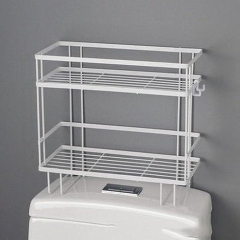 Free Punching Double-layer Over Toilet Rack 