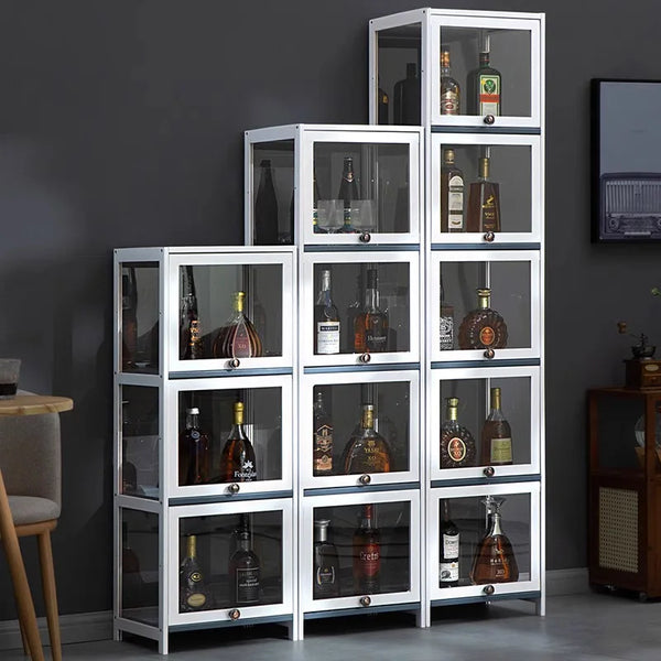 Living Room Wine Cabinet Against the Wall Locker Display Advanced Sense Integrated Cabinet