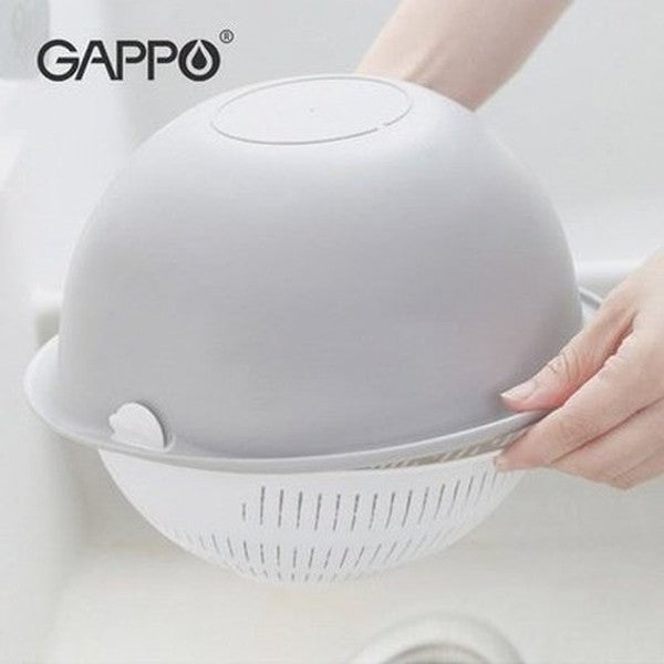 Rotatable Double-layer Food Washing Colander