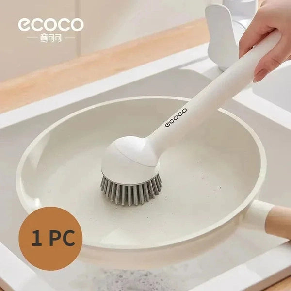 Ecoco Dish Cleaning Brushes, Long Kitchen Handle Household Cleaning Brush