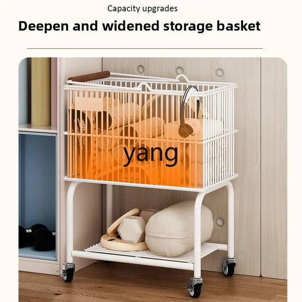 Home Display Dumbbell Balance Ball Yoga Mat Multi-layer Storage Basket