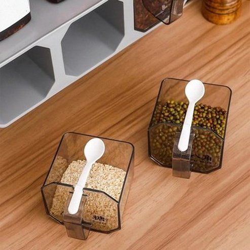 Elevate your culinary game with our 3-grid seasoning boxes set - wall-mounted, transparent, and drawer-designed for ultimate moisture protection: Spice Organizers.