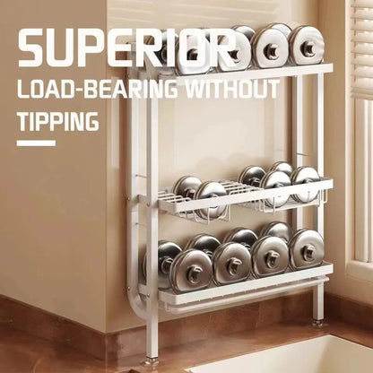Wall-Mounted 3-Tier Dish Drying Rack