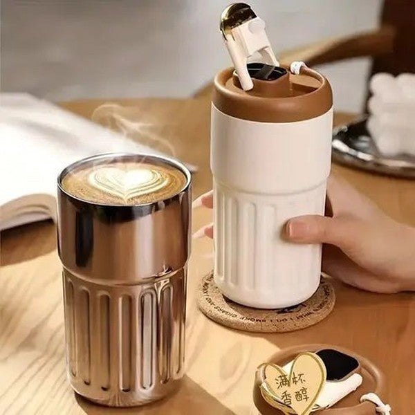 Portable Coffee Travel Mug with Temperature Display