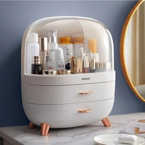 Dustproof Desktop Storage for Cosmetics and Skincare